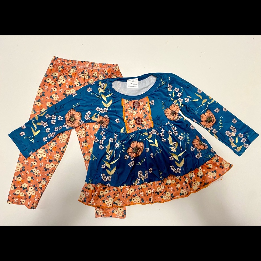 Baby 3-6 Months Floral Print Outfit